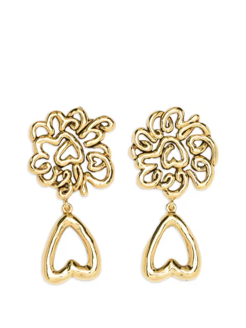 Aurelie Bidermann sweeny heart-detail earrings Gold SS26BO06MG