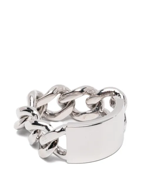 Tom Wood large ID chain-link ring Silver 101605