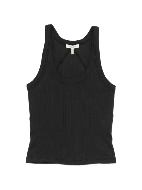 rag & bone ribbed racerback vest Black RE7B26ST3EW