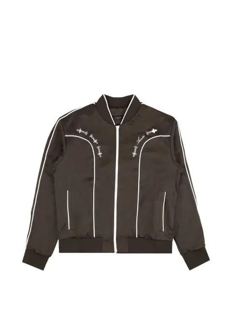 AMIRI graphic-details bomber jacket Brown MOS024210