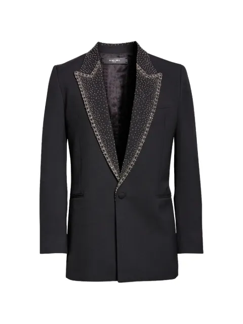 AMIRI embellished tuxedo blazer Black MJR003001
