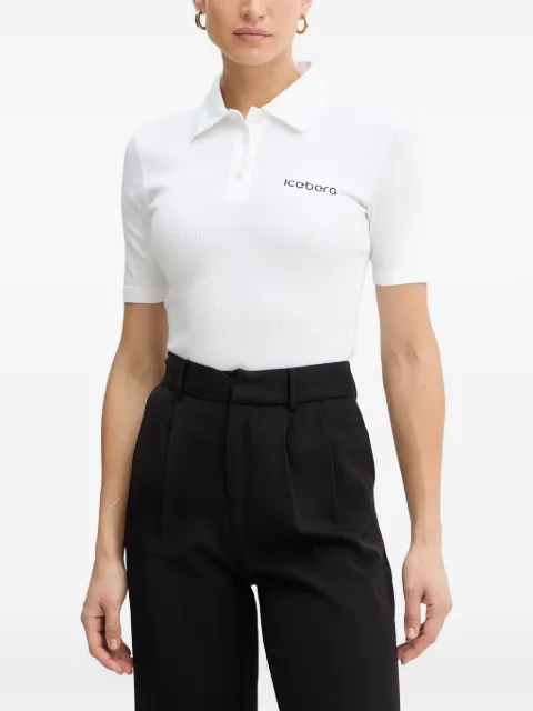 Iceberg buttoned polo top White F0726302