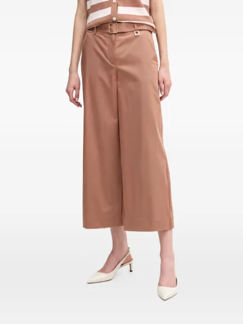 Joop! belted cropped trousers Orange 30101808