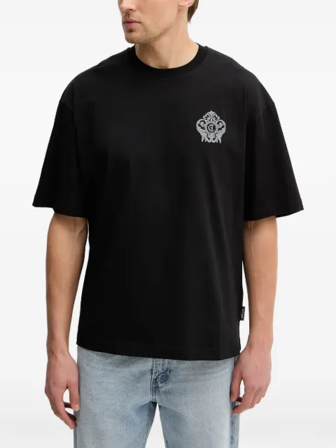Just Cavalli logo-embroidered T-shirt Black 80OAHE15CJ110
