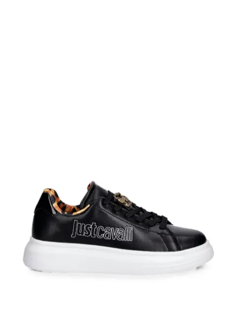 Just Cavalli logo-detail animal-print sneakers Black 80RA3SB3ZPB99899