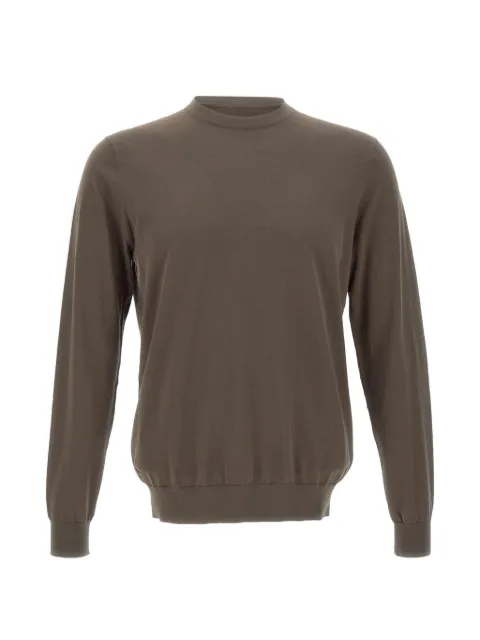 DIKTAT ribbed crew neck sweater Brown DK17035MORO