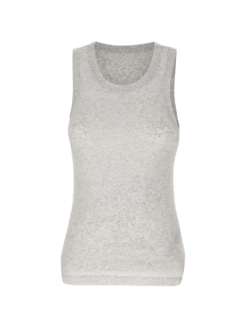 ENTIRE STUDIOS crew neck sleeveless top Grey ESSS26TA022390497