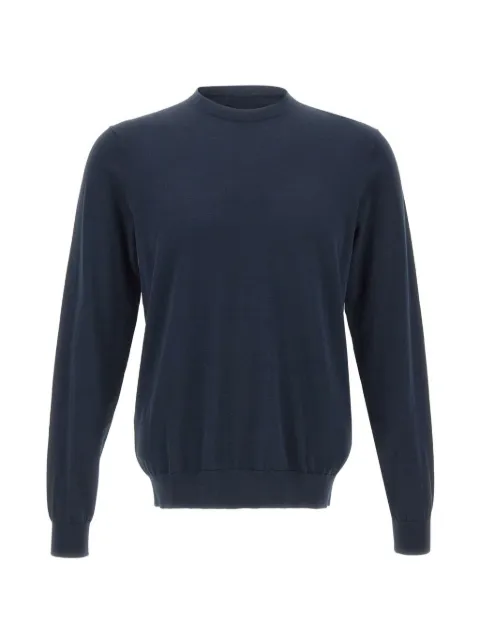 DIKTAT ribbed crew-neck sweater Blue DK17035