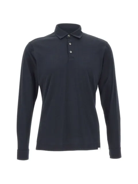 DIKTAT long-sleeve polo shirt Blue DK17101