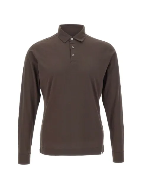 DIKTAT long-sleeve polo shirt Brown DK17101