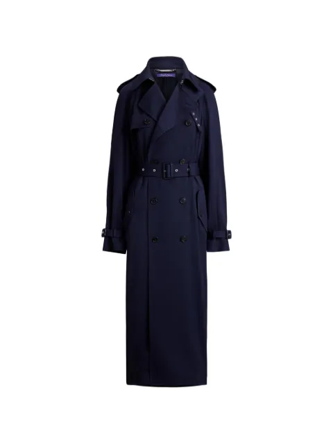 Ralph Lauren Collection Alecia buttoned belted trench coat Blue 290P09831001