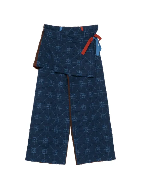YANYAN KNITS June trousers Blue YYW260831