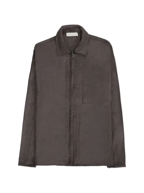 Paura zip shirt jacket Brown 14DP60140000725