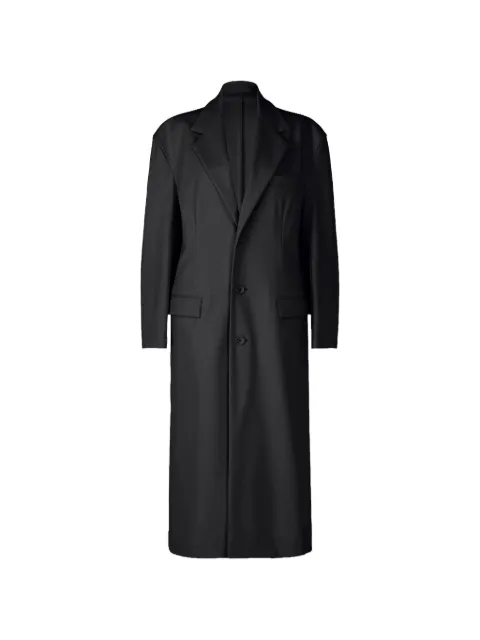 Issey Miyake Simple Ensemble single-breasted coat Black IM58JD225
