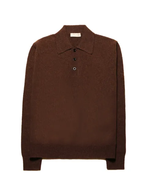 Paura Palermo knitted polo shirt Brown 14DP90360000725