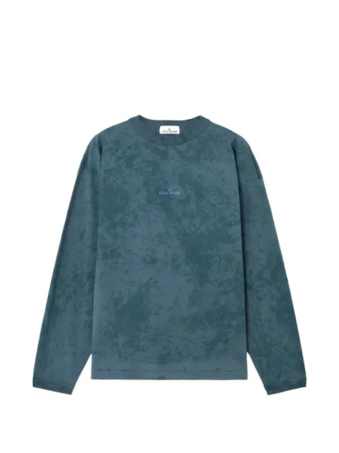Stone Island long-sleeve graphic T-shirt Blue 2100024S0242
