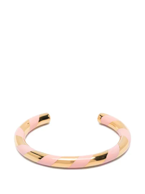 Aurelie Bidermann Positano striped bracelet Gold SS26BR13MG