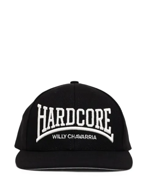 Willy Chavarria logo-embroidered baseball cap Black WCASC0083