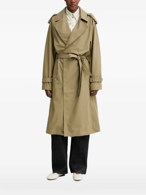 Rains double-breasted belted trench coat Neutrals 12620