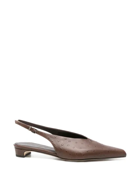 POEVE pointed slingback pumps Brown OF55