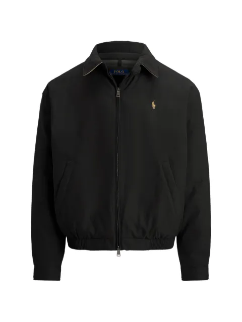 Polo Ralph Lauren embroidered-logo shirt jacket Black 710B15533002
