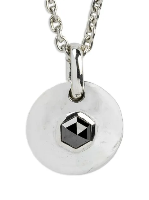 Parts of Four disk diamond necklace Silver 25283PABLKDIA