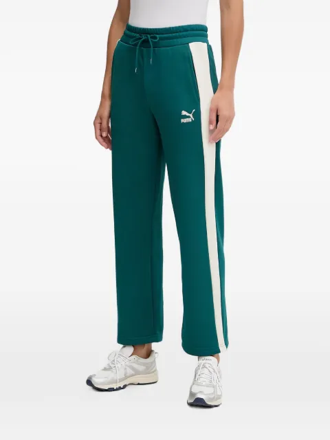 PUMA logo-embroidery track pants Green 627996