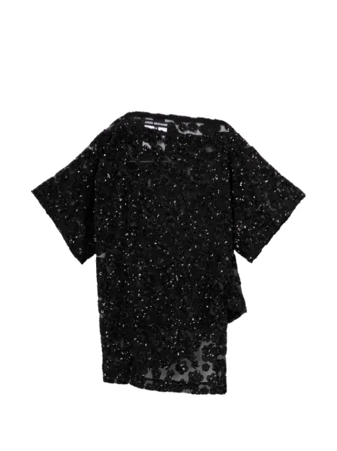 Junya Watanabe sequin-embellished top Black JQT020