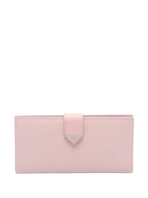 Prada Pre-Owned 2010-2025 Saffiano Wallet long wallets Pink WY0KRYVAUNDINJF0