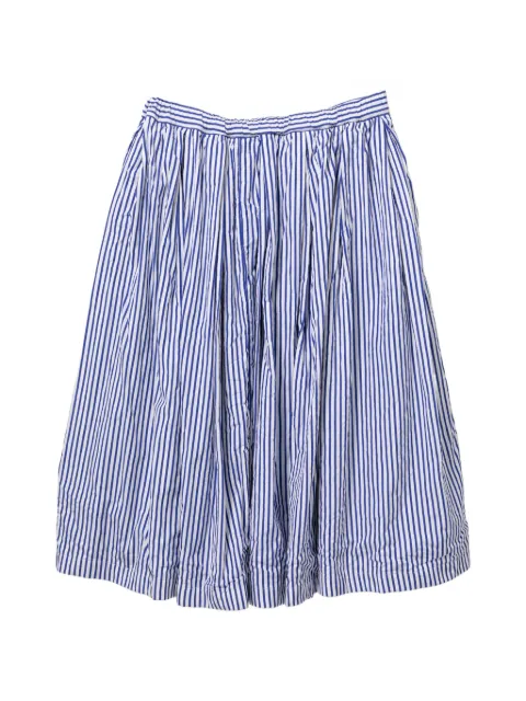 Comme Des Garçons Comme Des Garçons striped midi skirt Blue RQS009