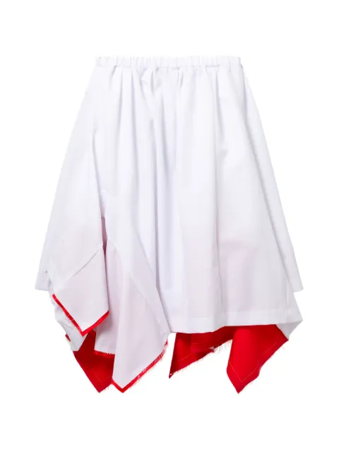 Comme Des Garçons asymmetric ruffled skirt Neutrals GQS011