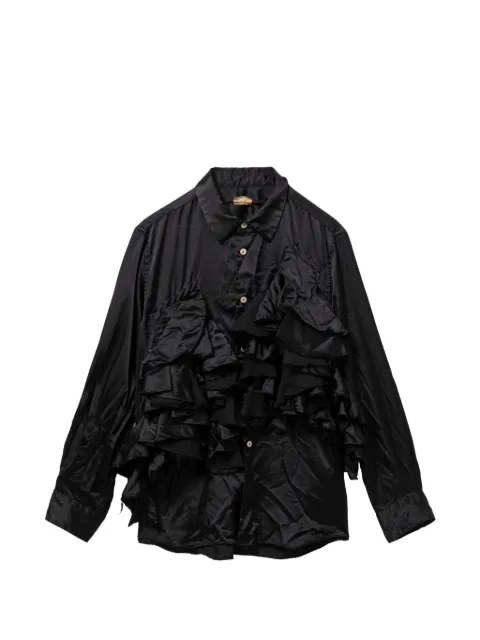 Comme Des Garçons ruffled shirt Black GQB006