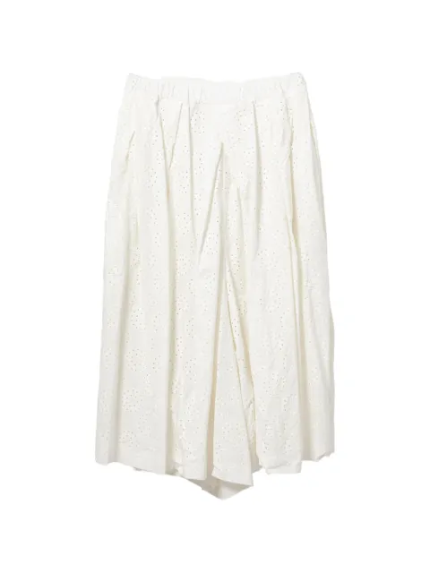 Comme Des Garçons eyelet trousers White GQP019