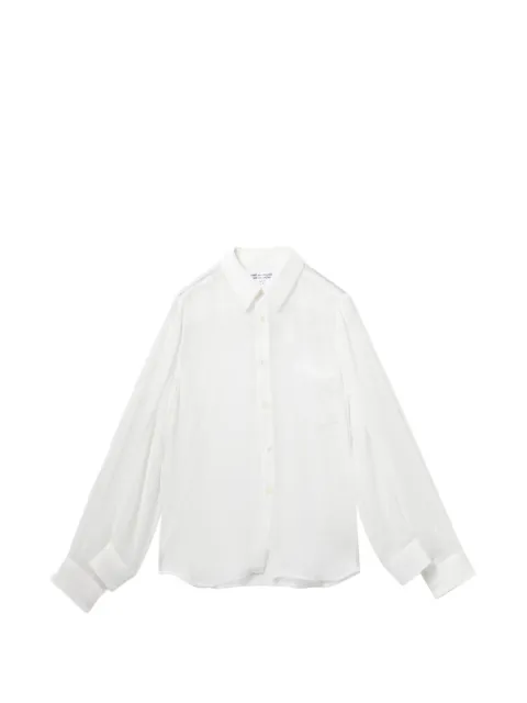 Comme Des Garçons Comme Des Garçons sheer shirt White CCXSTRQB011XQWHX00M
