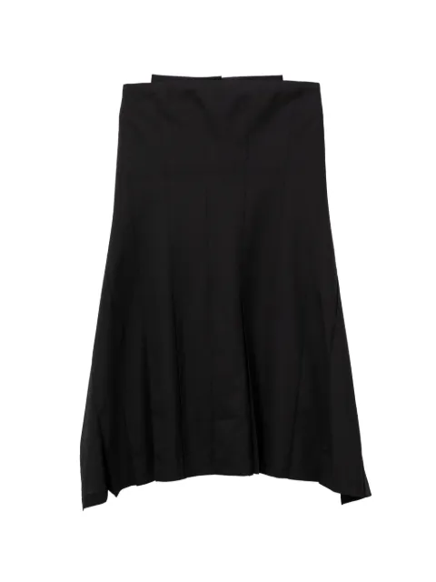 Junya Watanabe flared wrap midi skirt Black JQS003