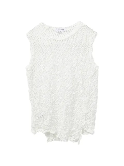 Comme Des Garçons Comme Des Garçons openwork top White RQT015