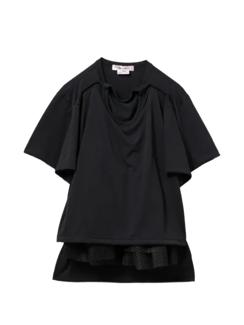 Comme Des Garçons layered short-sleeve T-shirt Black GQT023