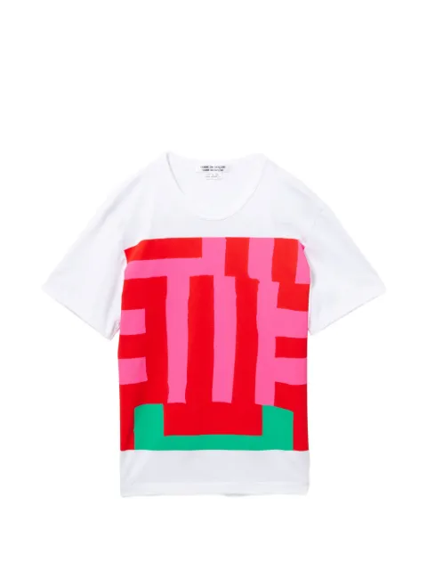 Comme Des Garçons Comme Des Garçons print-detail T-shirt White RQT026