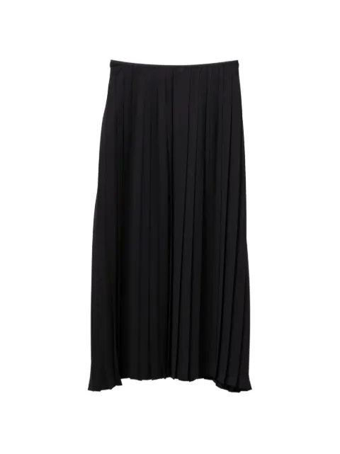 Junya Watanabe pleated midi skirt Black JQS021