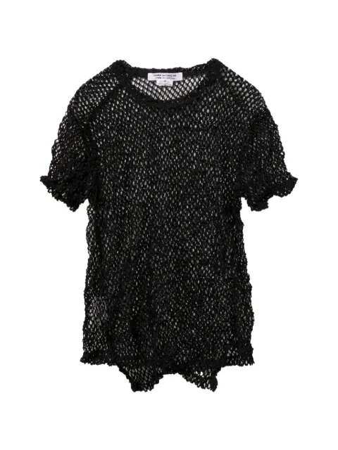 Comme Des Garçons Comme Des Garçons fishnet top Black RQT014