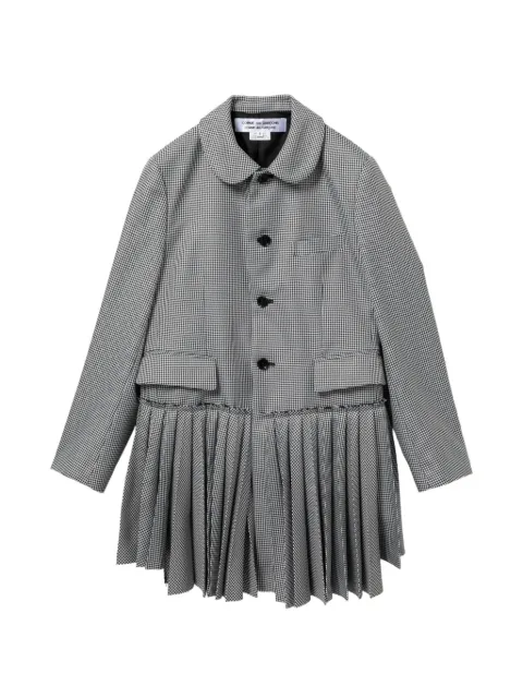 Comme Des Garçons Comme Des Garçons pleated check coat Black RQJ006