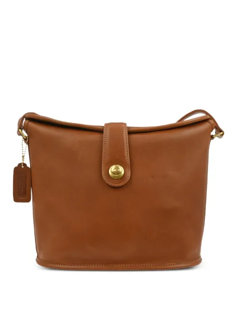 Coach 1990-2000s Nottingham Binocular shoulder bag Brown 145750