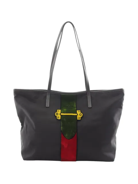 Prada Pre-Owned 2010-2025 Caillet Trompe-l'oeil tote bag Black JEZ86HFO71QS6LV4
