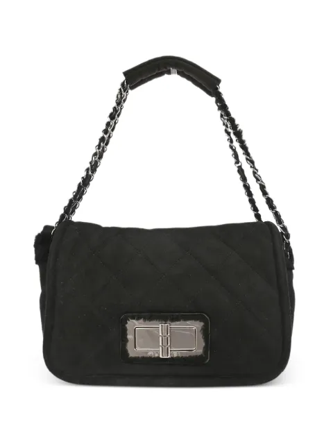 CHANEL Pre-Owned 2005 Mademoiselle quilted leather handbag Black 126350