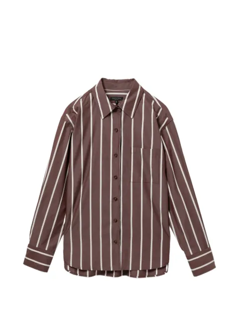 rag & bone Connie striped shirt Brown RA8L26X