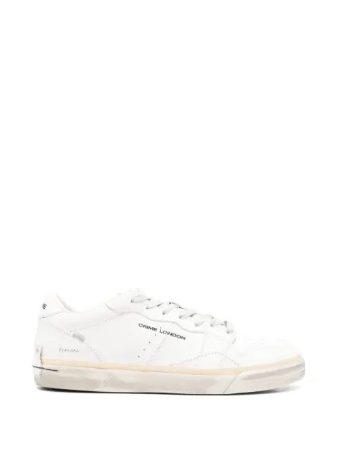 Crime London perforated sneakers White 19500PP8