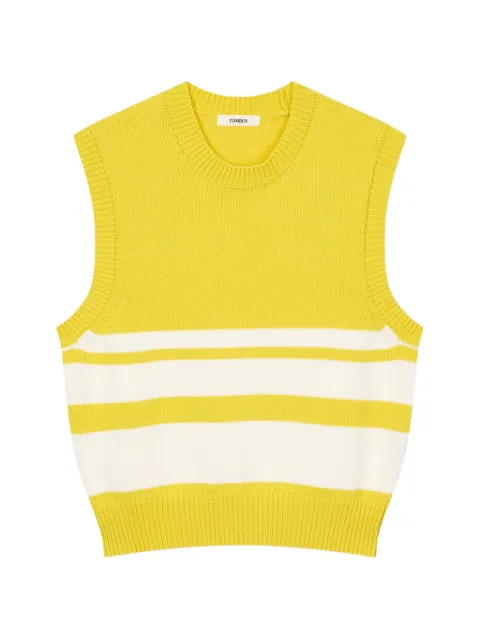 TOMBOY striped vest Yellow 9106152100