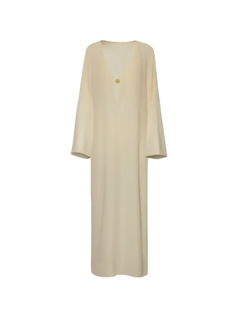 Baobab Luna bell-sleeves cut-out maxi cover-up Yellow 6020363