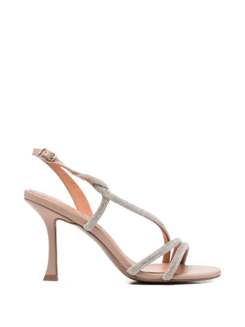 Bibi Lou crystal-embellished strappy sandals Neutrals 516Z10VK