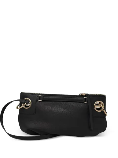 Borbonese small London ring detail shoulder bag Black 910102640197